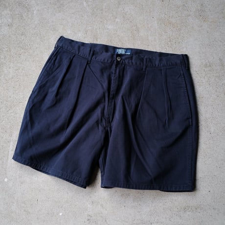 [W40] POLO CHINO SHORTS 2tuck_made in Malaysia_90s vintage_no.2
