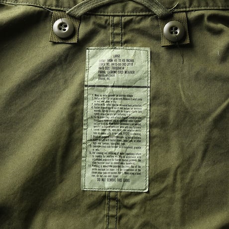 ［L］m65 parka_Deadstock_Plastic Zipper_no.149