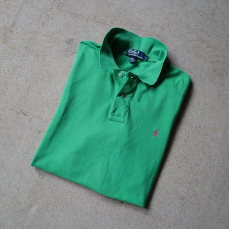 ［L］POLO SHIRT_MADE IN USA_80-90s vintage