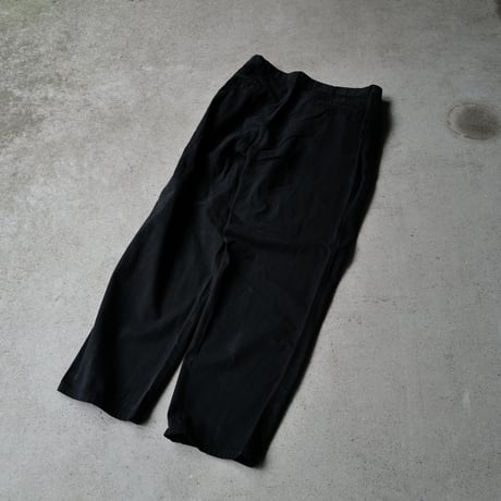 [W36 L32] Super Black_VINTAGE POLO CHINO 2tuck Pants_no.1