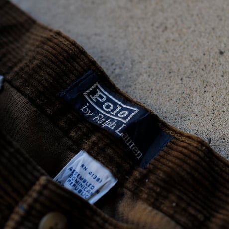 [W34 L30] VINTAGE POLO CORDUROY 2tuck PANTS_no.5