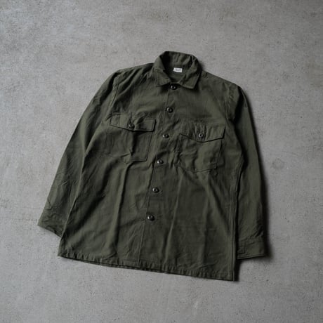 ［15 (1/2)］USARMY Olive Green Shirts_Cotton 100_deadstock_no.26