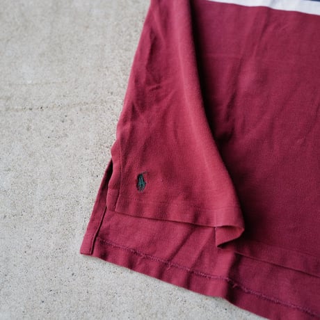 ［L (fit like XL)］POLO SHIRT_MADE IN USA_80-90s vintage_no.25