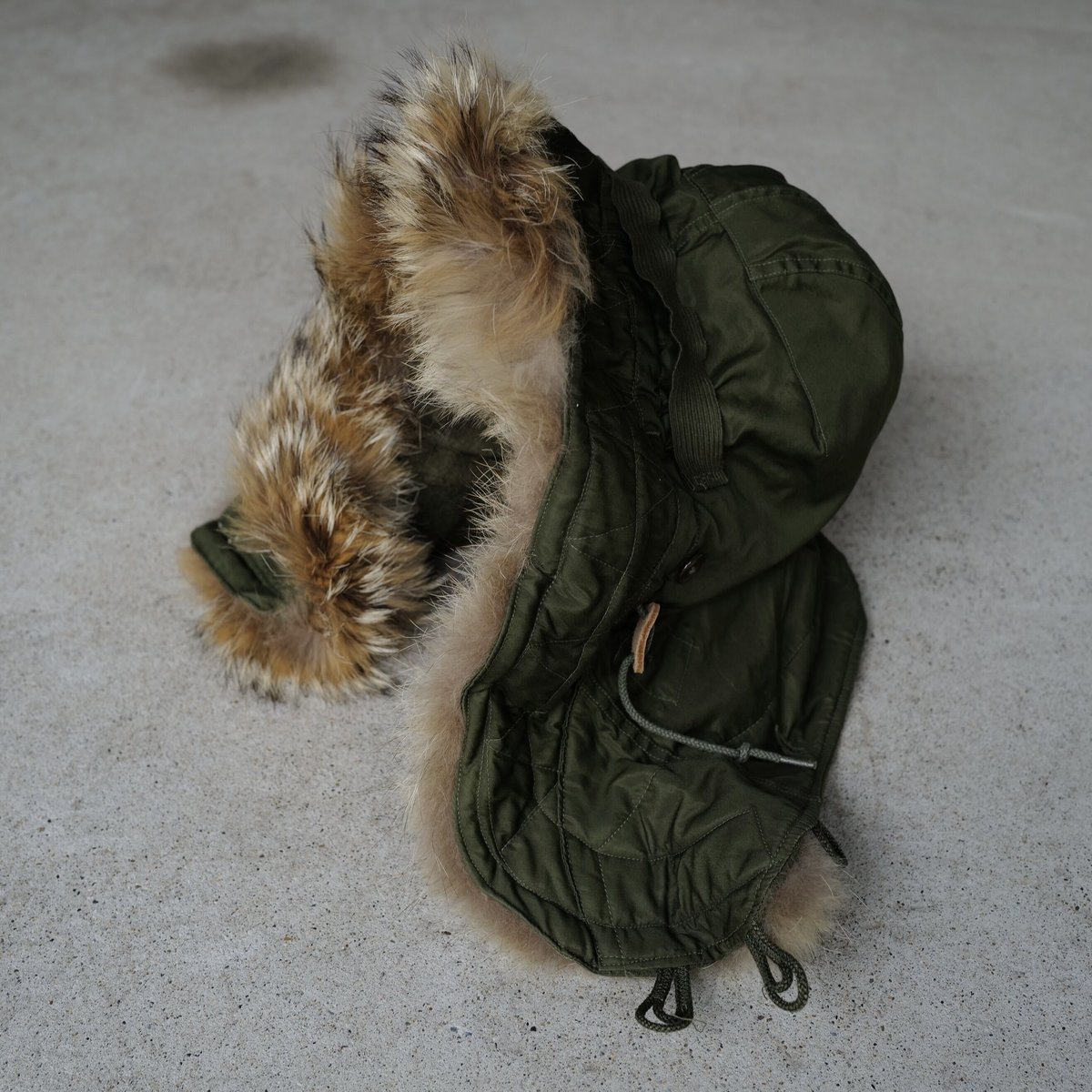 オンライン専用［Free size］m51_hood_real coyote fur | an