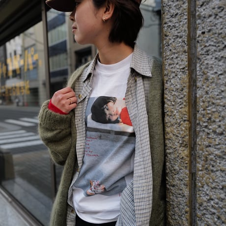 [anytee classics] Girls' Photo Long Tee_Red rib