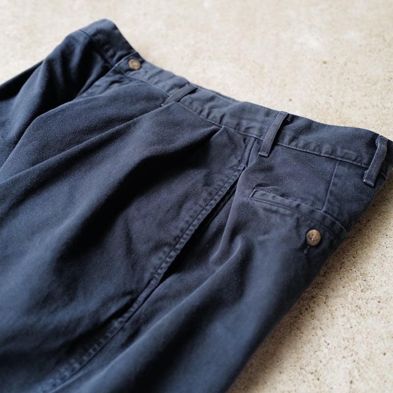 90s USA製 ポロチノ ネイビー ツータック　W34 L30 W34 L30] POLO CHINO PANTS 2tuck_80-90s vintage