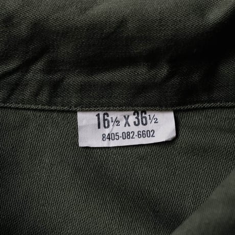 ［XL fit］USARMY Olive Green Shirts_First Model_no.10