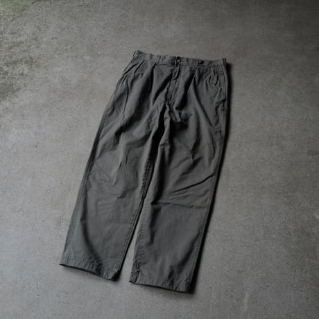 ［W36 L30］VINTAGE POLO CHINO 2tuck PANTS_Military Olive_no.3