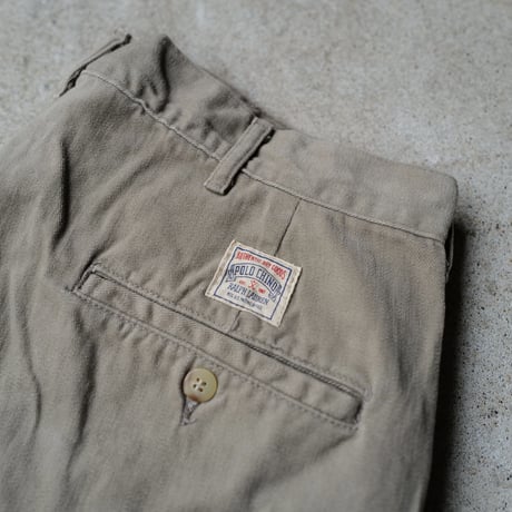 [W34] POLO CHINO 2tuck shorts_made in USA_80-90s vintage_no.40