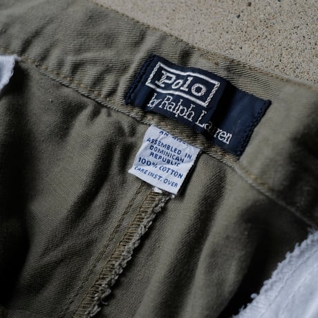 ［W37］VINTAGE POLO CHINO 2tuck SHORTS_Military Olive_no.6