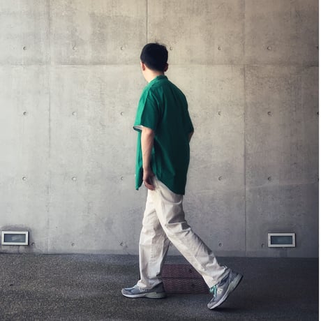 ［L］Button-Down SHIRT_MADE IN USA_80-90s vintage_green