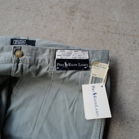 [W34 L34] VINTAGE POLO CHINO 2tuck Pants_deadstock_no.9