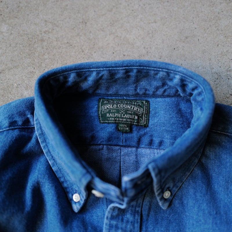 L］POLO COUNTRY Denim SHIRTS _80-90s vintage_no