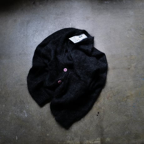 8周年記念店頭限定 Kid Mohair Cardigan "Charcoal Black Pink"
