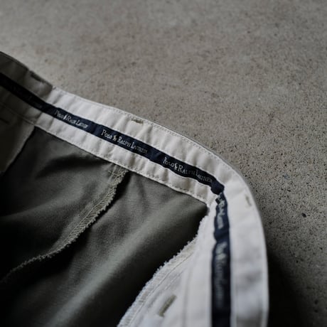 ［W37 L30］VINTAGE POLO CHINO 2tuck PANTS_Military Olive_no.8