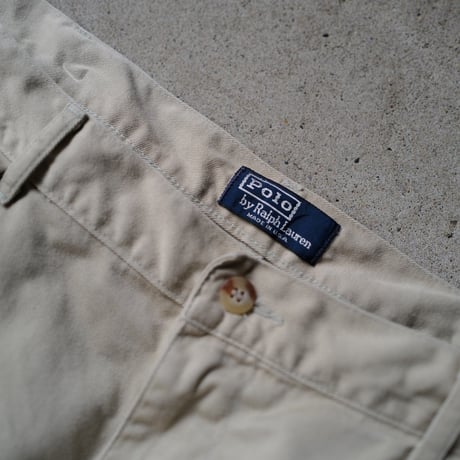 [W38 L30] POLO CHINO 2tuck_MADE IN USA_80-90s vintage_no.6