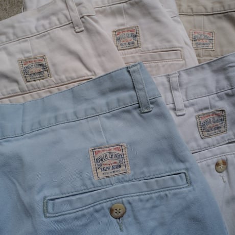 [W38 L31] POLO CHINO 2tuck PANTS_90s vintage_no.5