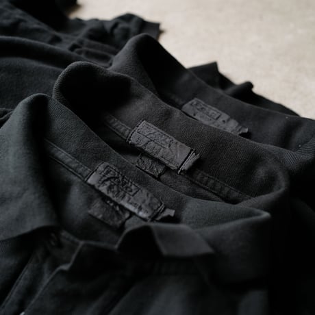 ［Black Button］Super Black_VINTAGE POLO SHIRT_made in USA