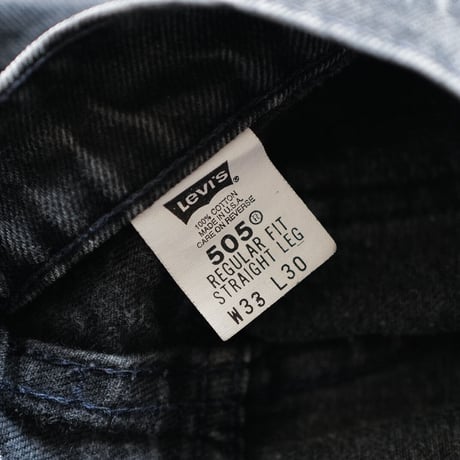 [W33 L30] Levi's 505 Black
