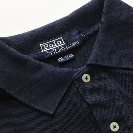 ［L］POLO SHIRT_MADE IN USA_80-90s vintage_no.29