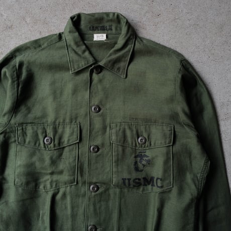 ［15 (1/2)］USMC Olive Green Shirts_Cotton 100_no.30