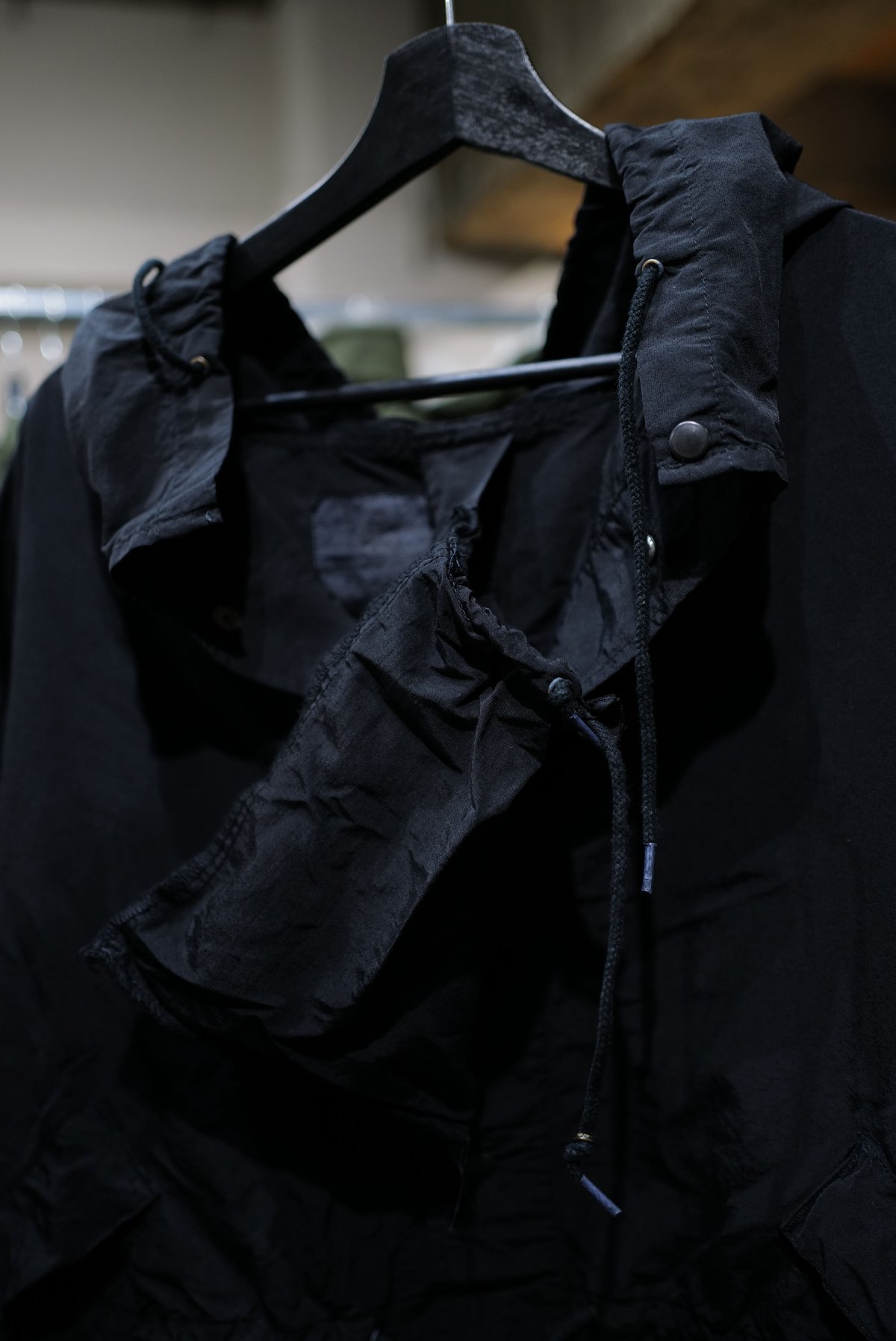 anytee［M］Super Black_usarmy nylon parka