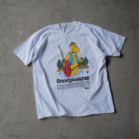 ［XL］Granpa Saurus Tee_80-90s vintage