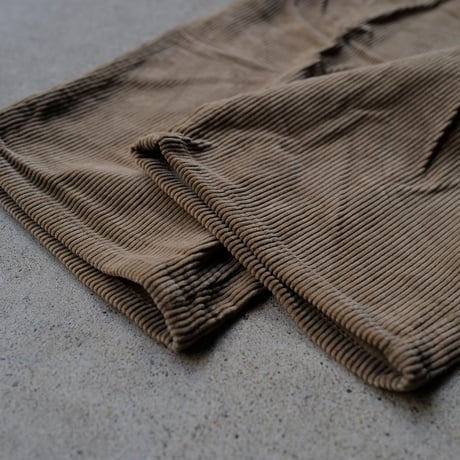 [W34 L29] VINTAGE POLO CORDUROY 2tuck PANTS_Military Color_no.6
