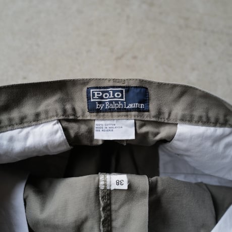 [W38] POLO CHINO 2tuck shorts_made in Malaysia_80-90s vintage_no.41