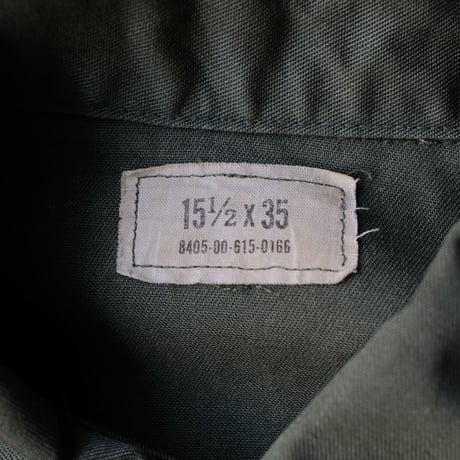 ［L (15 1/2)］USARMY Olive Green Shirts_deadstock_no.12