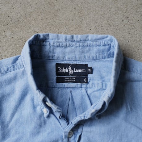 ［XL］USA Button Down Shirt by Ralph Lauren_chambray_80-90s vintage_no.3