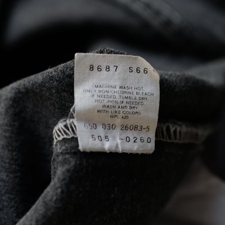 [W37 L30] Levi's 505_Sulfur Black Red Tab_90s_no.7