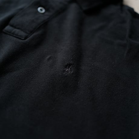 ［L］Super Black_VINTAGE POLO SHIRT_made in USA_no.07