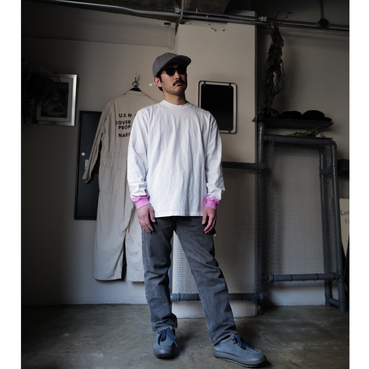 anytee classics] Pink Dyed Long Tee | anytee