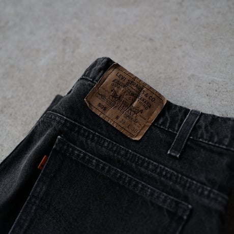[W36 L30] Levi's 505_Sulfur Black Orenge Tab_90s_no.6