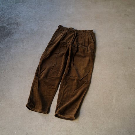 [W34 L30] VINTAGE POLO CORDUROY 2tuck PANTS_no.5