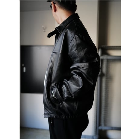 3月末お届け予定分_Fragments of Vintage Leather_Zip-up Jacket