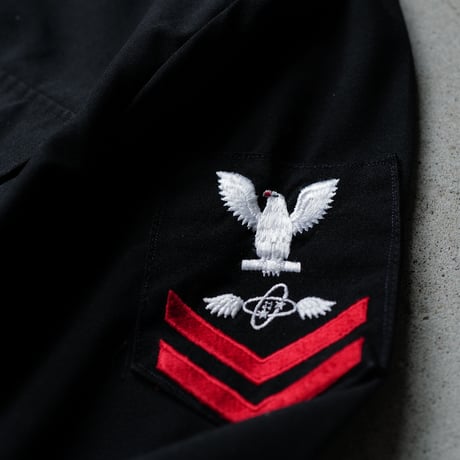 ［17 XXL fit］U.S.NAVY Black Shirt_deadstock_no.17