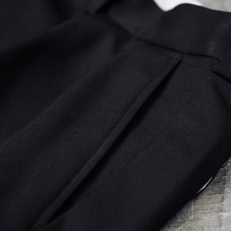 [anytee classics] Officer Pants_Black Gabardine