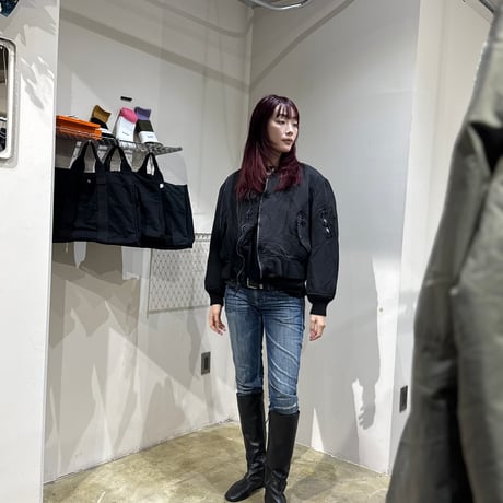 "Super Black" Shrink MA-1_Black Rib_no.2
