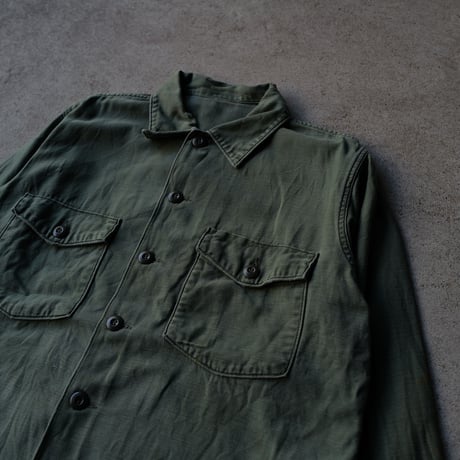 ［XXL (17 1/2)］USARMY Olive Green Shirts_Cotton100_no.6