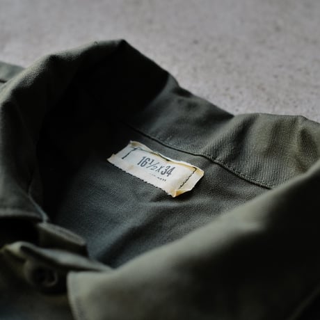 ［16 1/2 XL fit］USARMY Olive Green "BIG" Shirt_deadstock_no.4