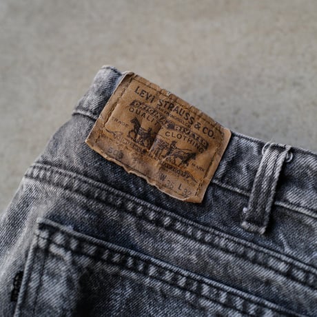 ［W36 L32］Levi's 505 Acid Wash Black