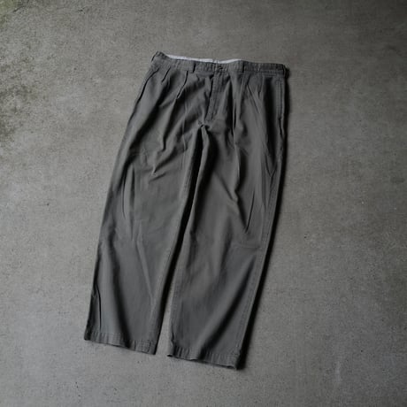 ［W40 L30］VINTAGE POLO CHINO 2tuck PANTS_Military Olive_no.7