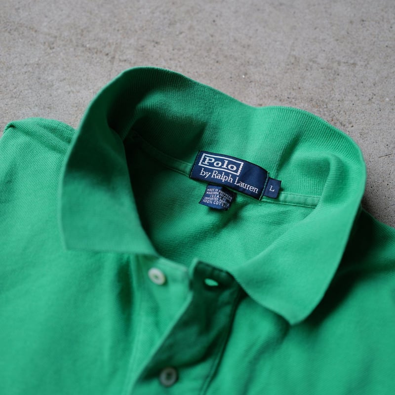 L］POLO SHIRT_MADE IN USA_80-90s vintage | anytee