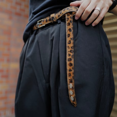 小物 anytee Narrow Long Belt 9月27日再販 [anytee classics] Narrow Long Belt_Bla