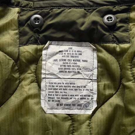 ［L］m65 parka_Plastic Zipper_no.148