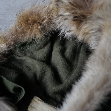 オンライン専用［Free size］m51_hood_real coyote fur