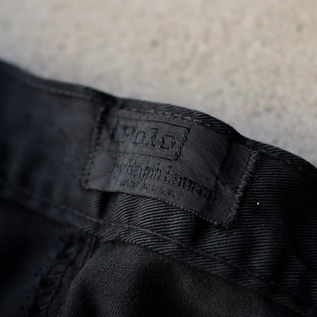 [W34 L30] Super Black_VINTAGE POLO Gurkha 2tuck Pants_no.13
