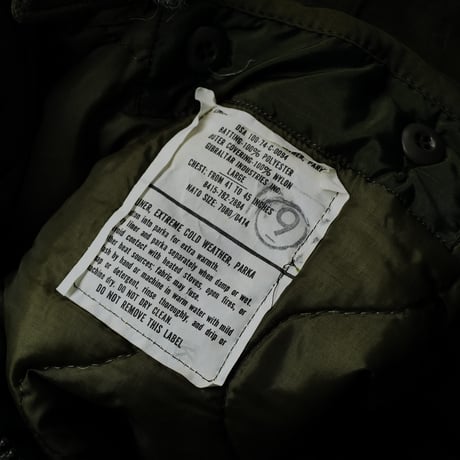 ［L］m65 parka_fullset_deadstock_plastic zipper_no.34